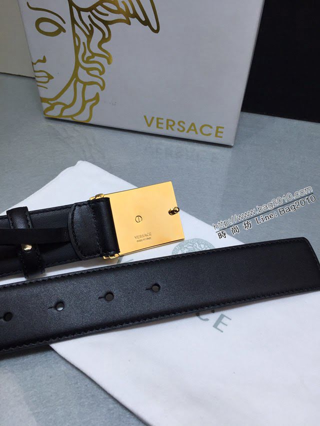 VERSVE高端男士皮帶 範思哲Versace美杜莎頭像搭扣皮帶  jjp1625
